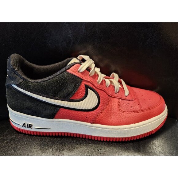 Nike Boys Air Force 1 LV8 1 GS Mystic Red/Black-Size 7 Youth Excellent Condition - Picture 8 of 16